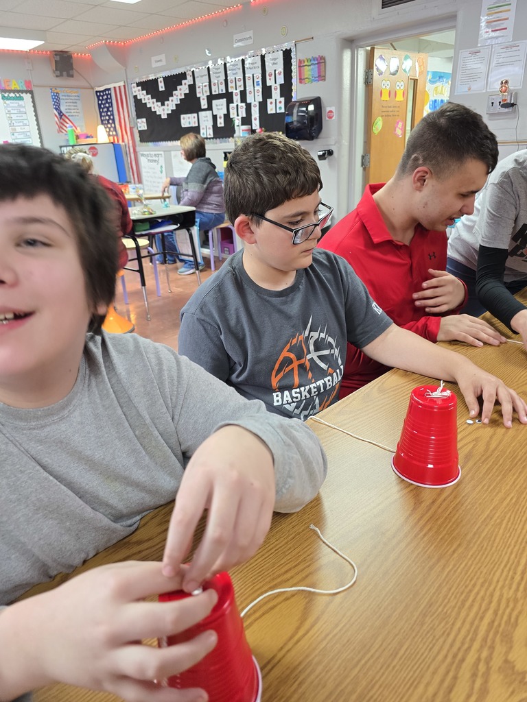 students making crafts