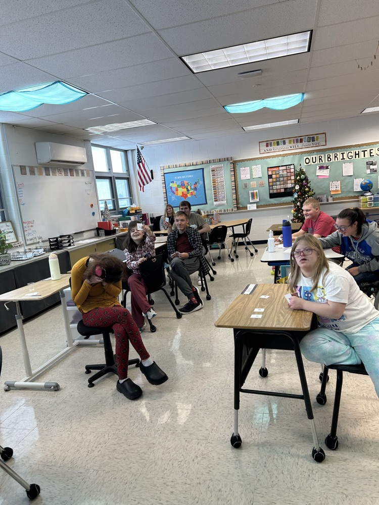 students listening to speaker 