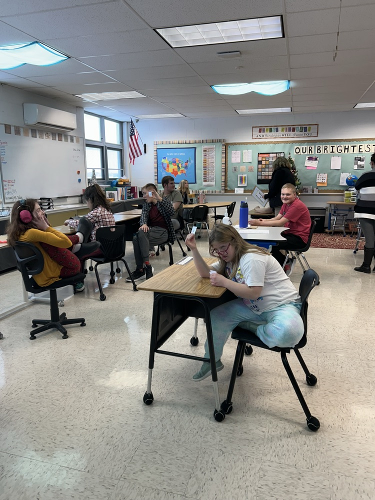 students listening to speaker 