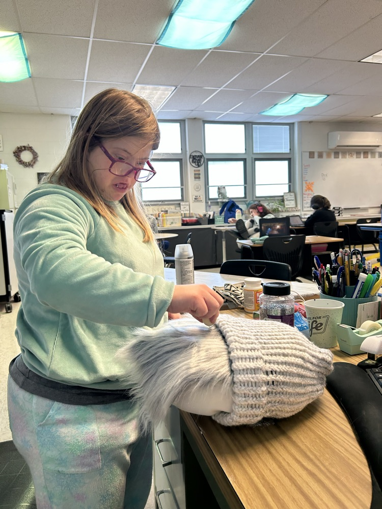 student making gnome