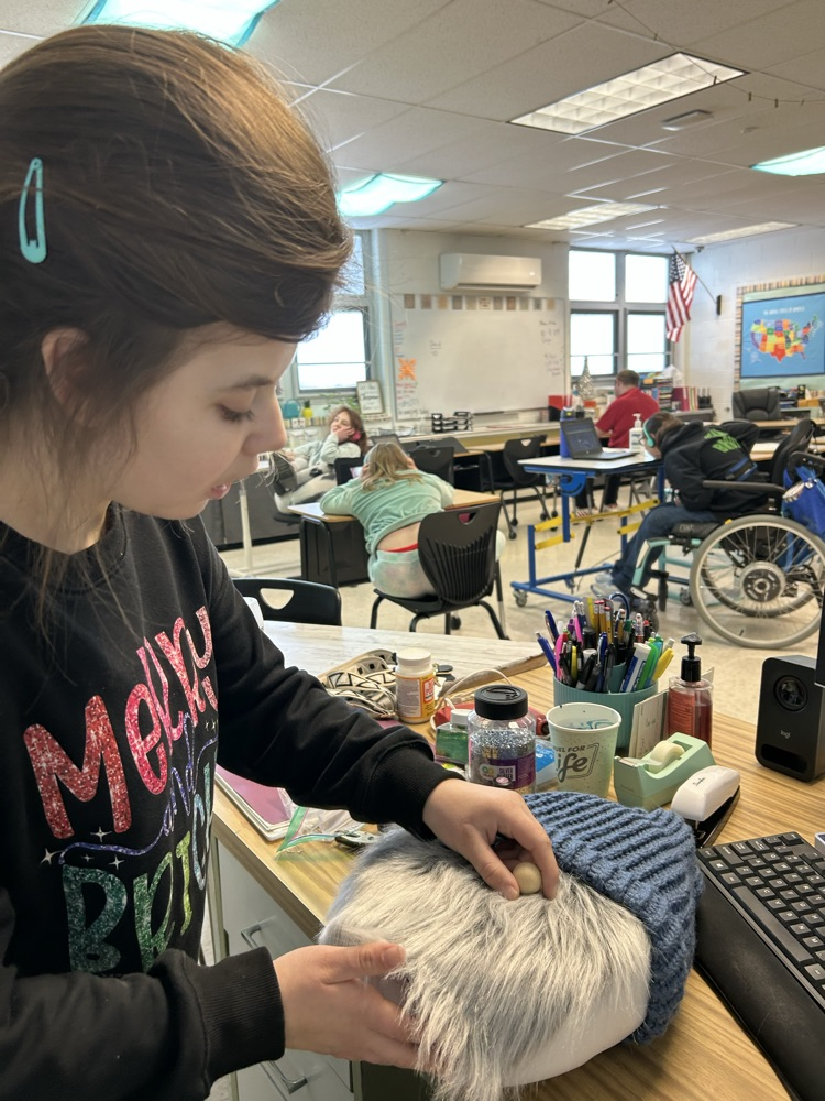 student making gnome