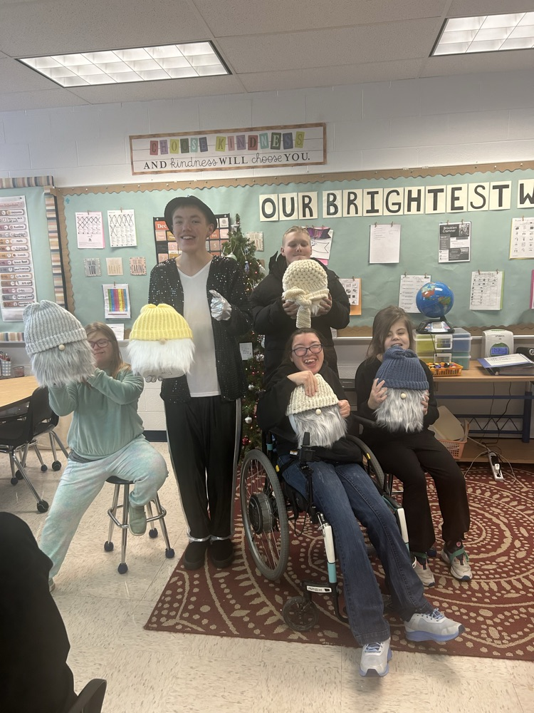 students with gnomes