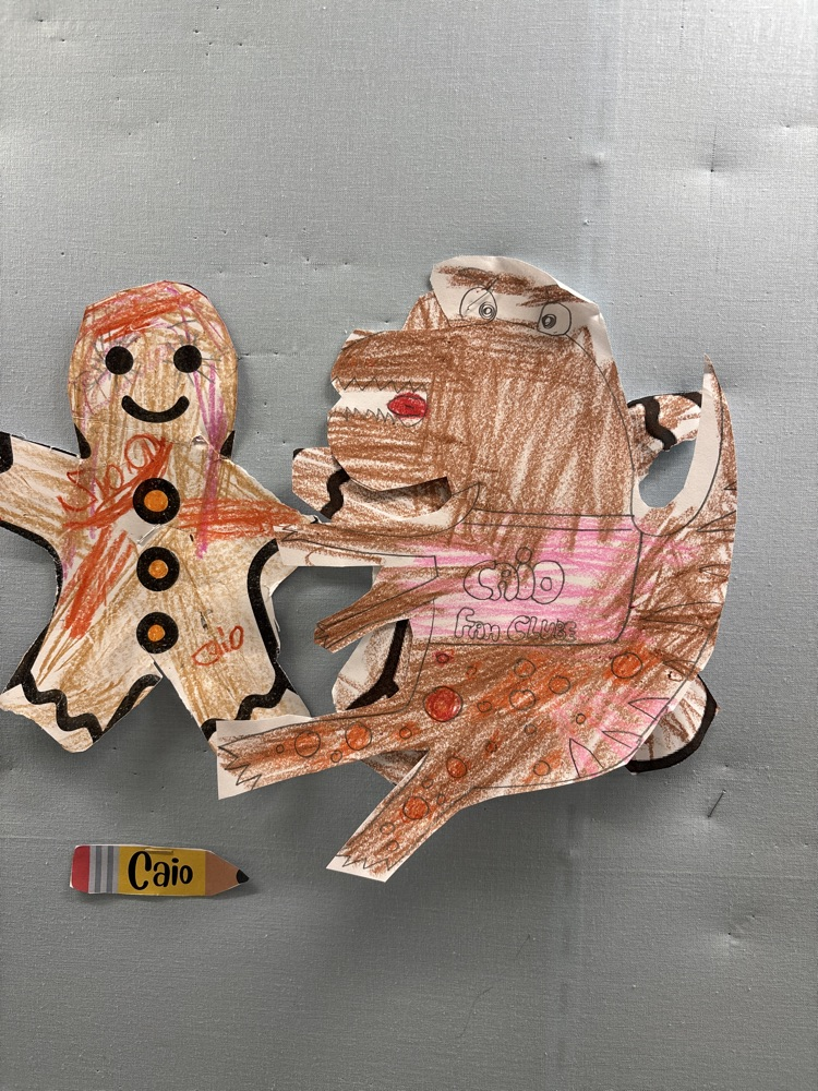 students disguised gingerbread man