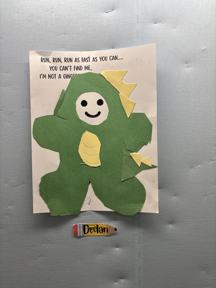 students disguised gingerbread man