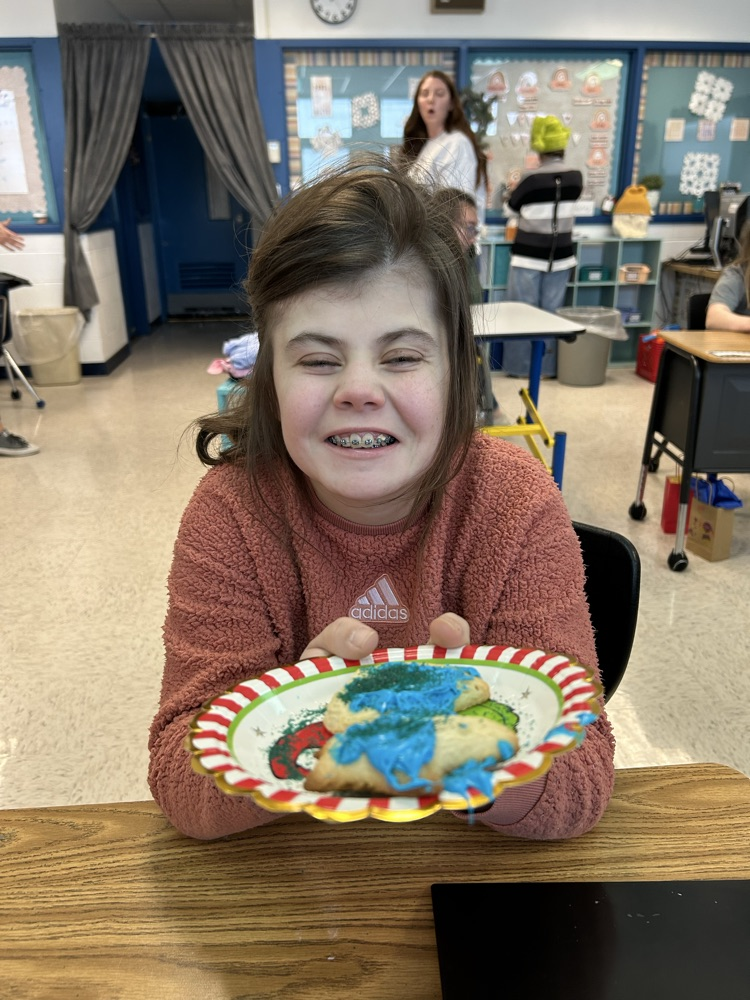 student with cookies 