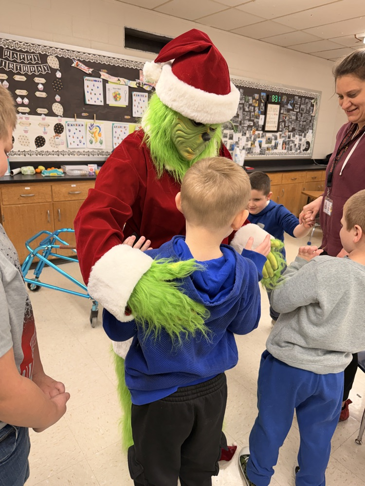 students with the grinch