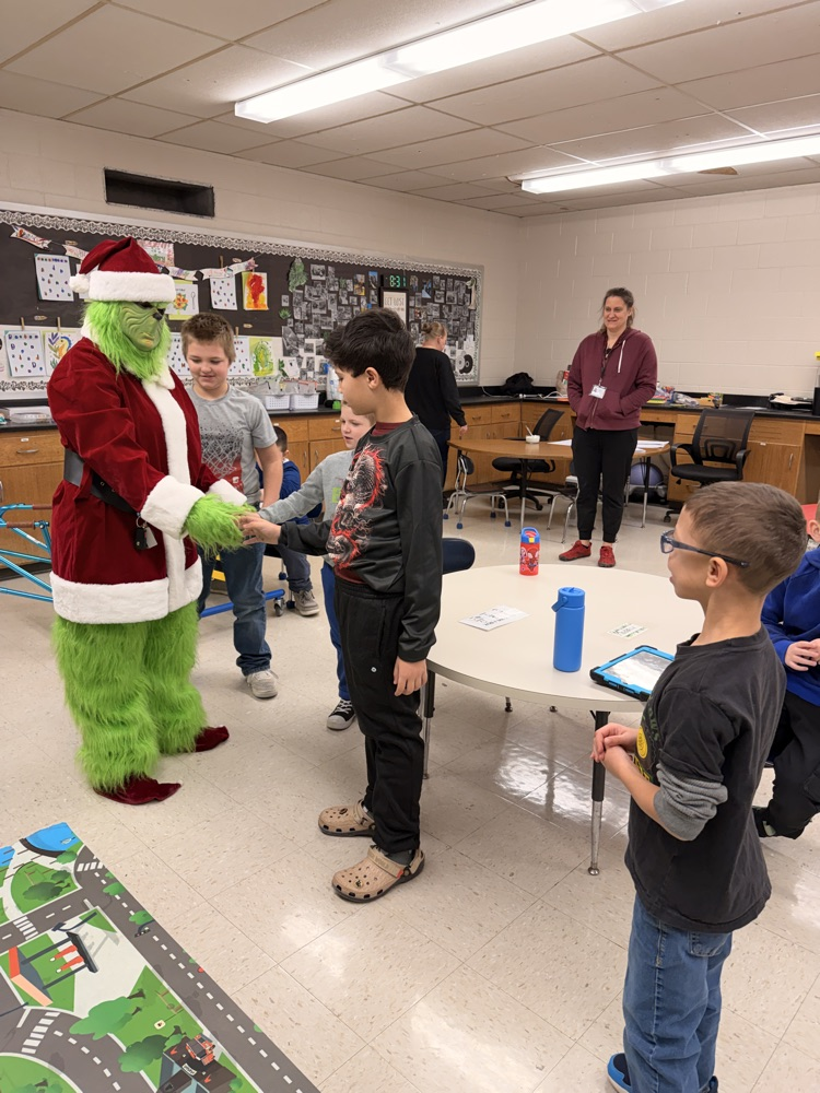 students with the grinch