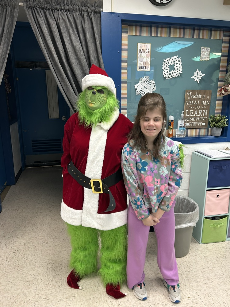 student with the grinch