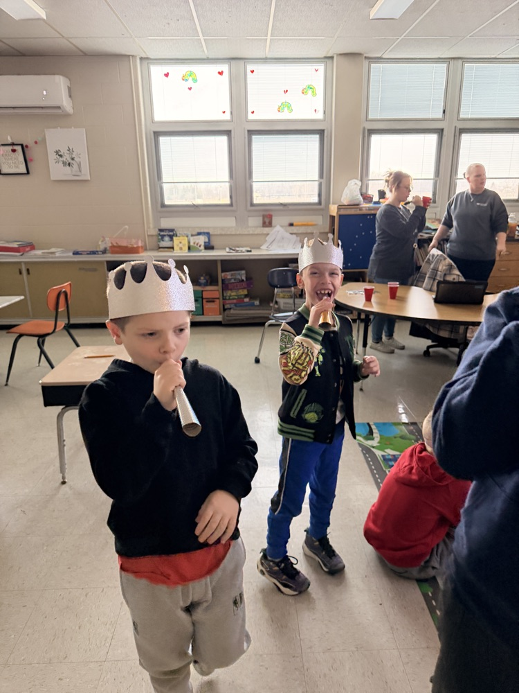 students ringing in the new year