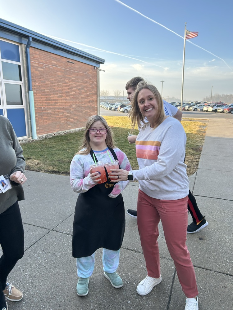 student with teacher