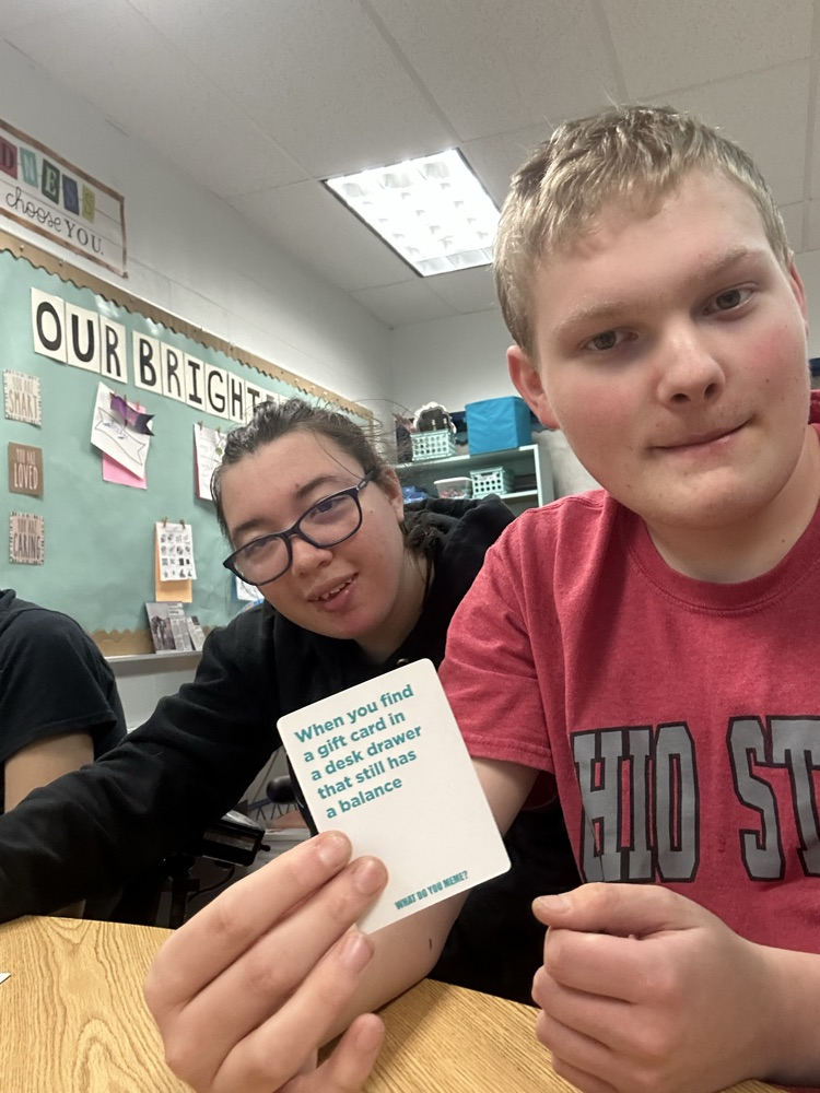 students playing a game