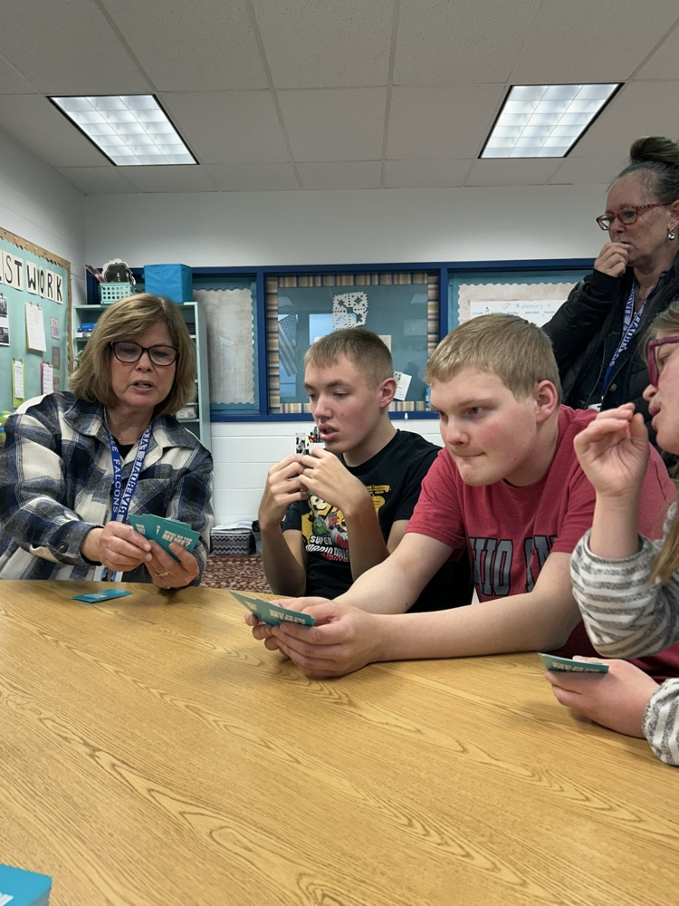 students playing a game