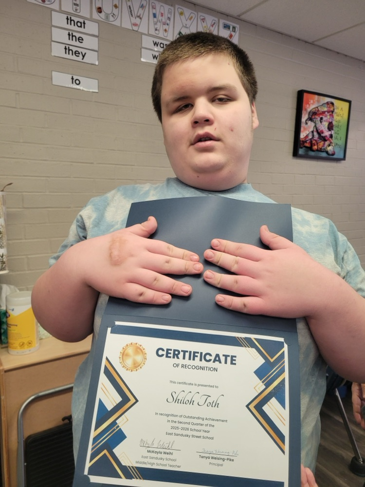 student with certificate