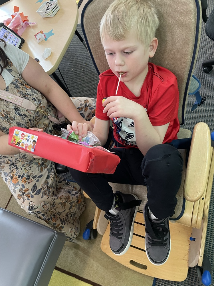 student celebrating Valentine’s Day