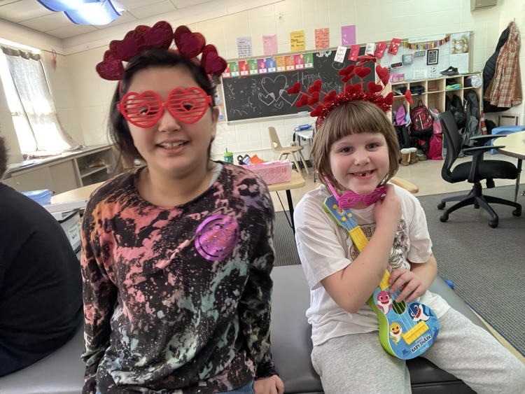 students celebrating Valentine’s Day