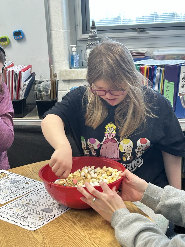 students making lucky charms bait