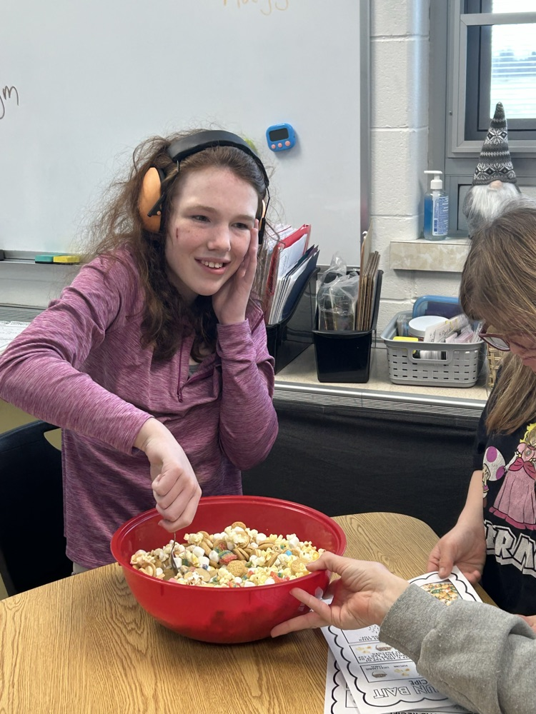 students making lucky charms bait