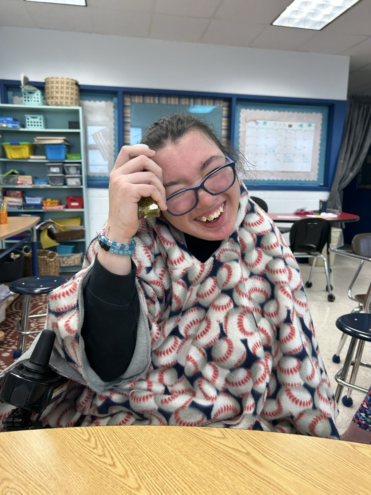 student with stress jar