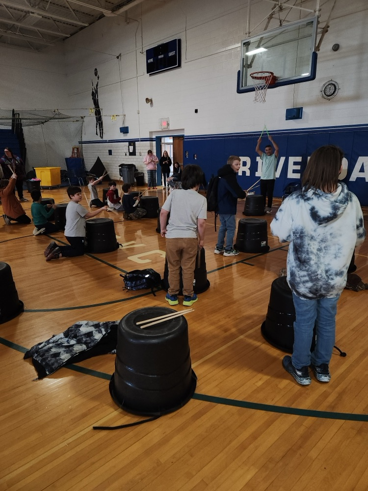 students doing cardio drumming