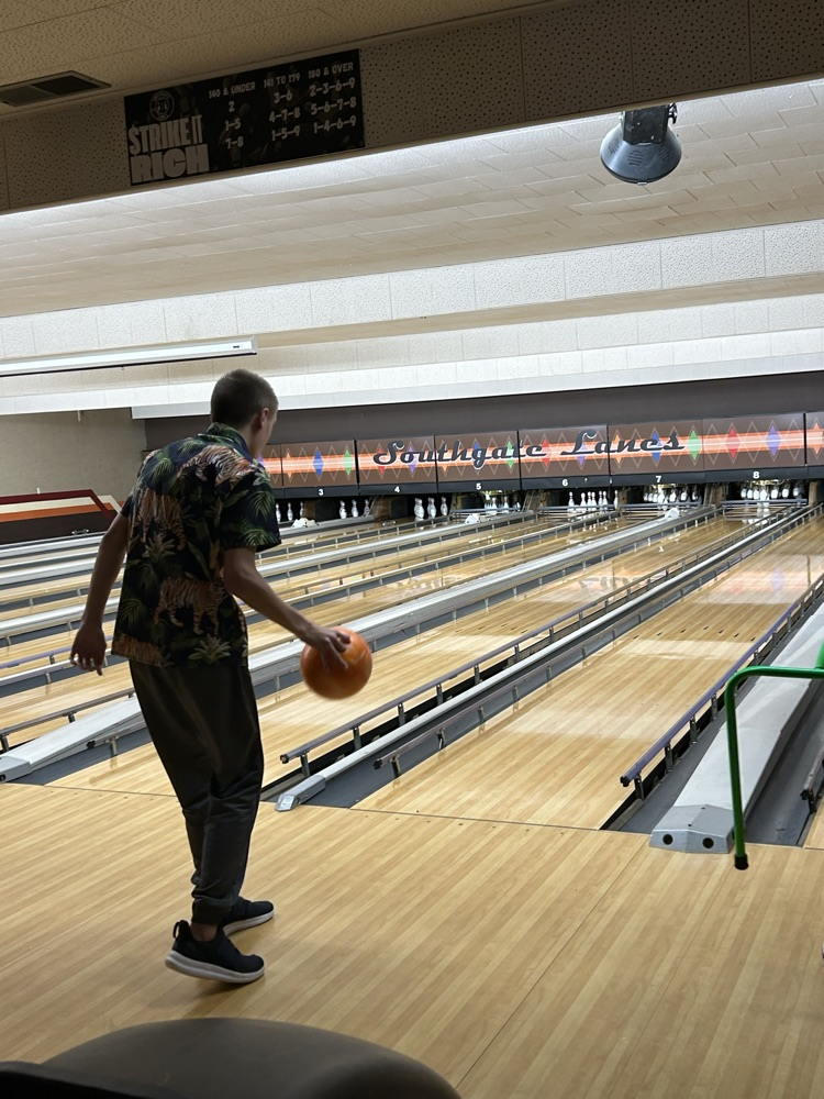 student bowling