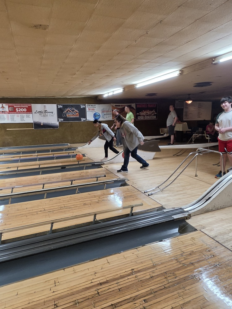 student bowling