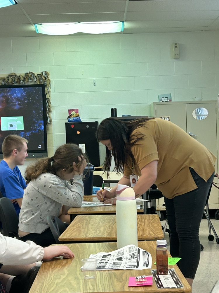 students with teacher