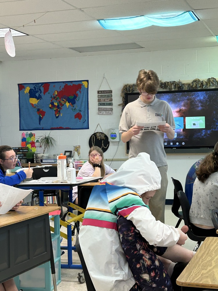 students with teacher