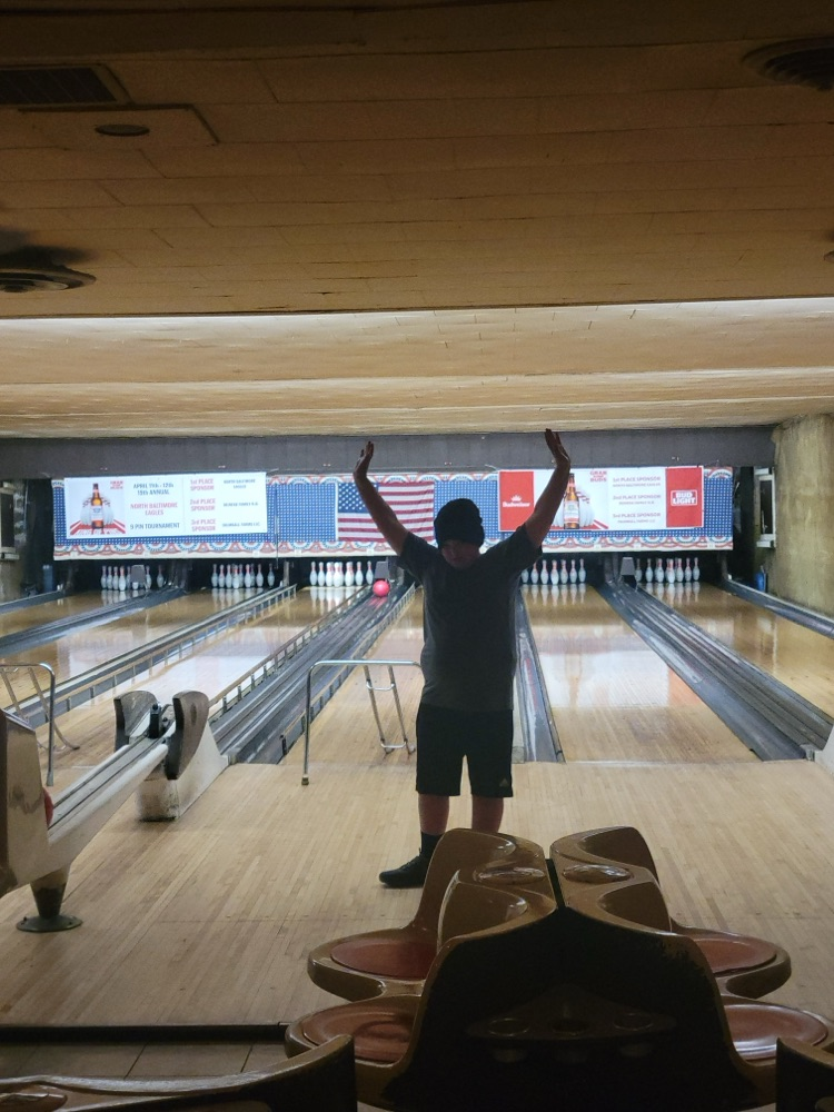 student bowling