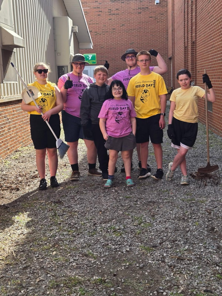 students standing together 