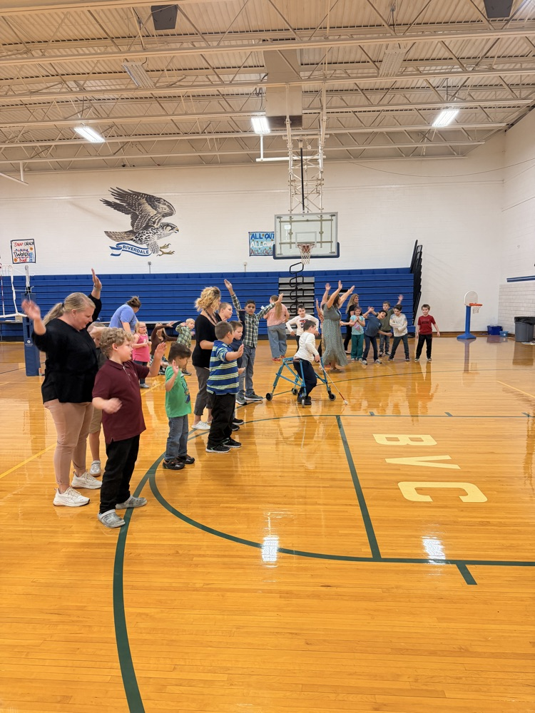 students dancing