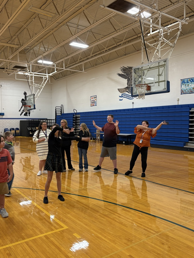 students dancing