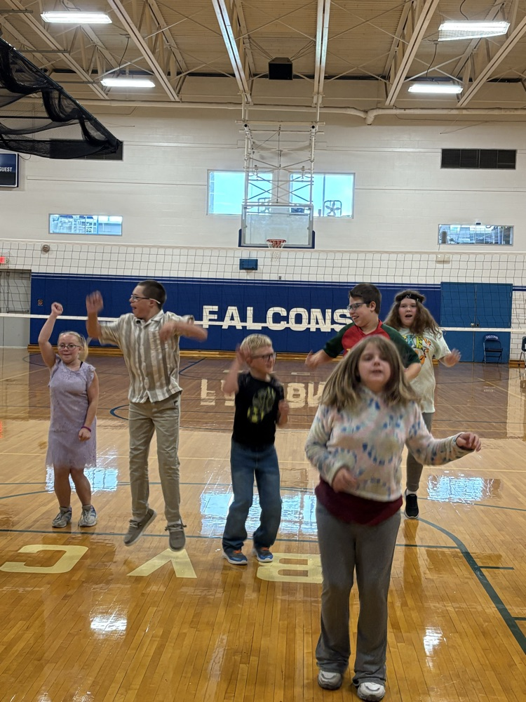 students dancing