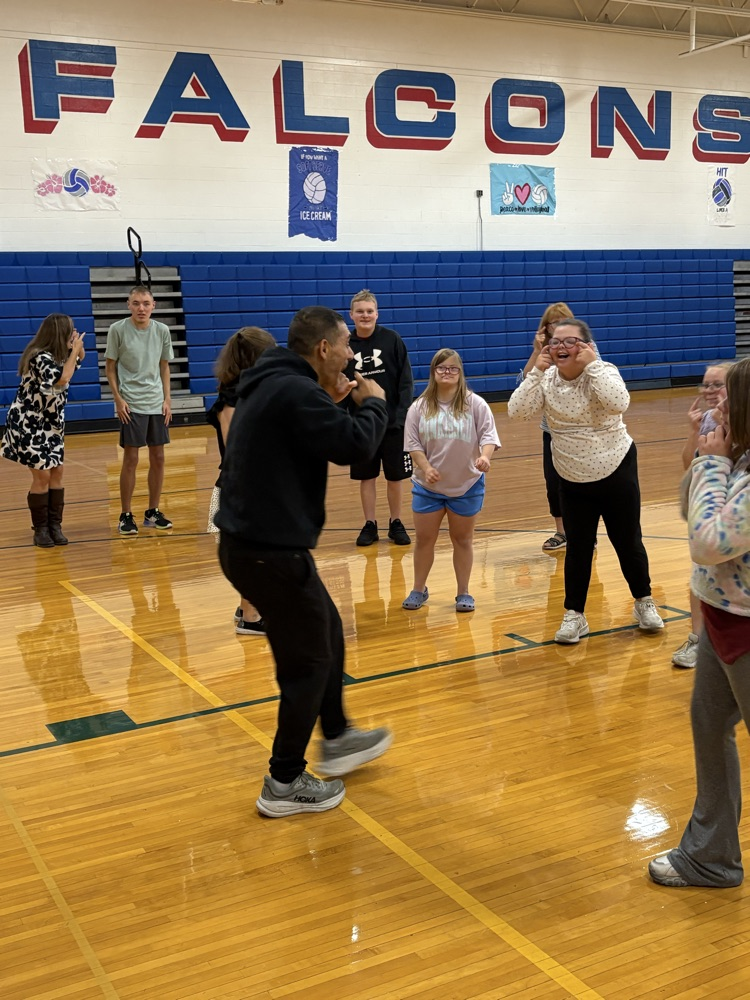 students dancing