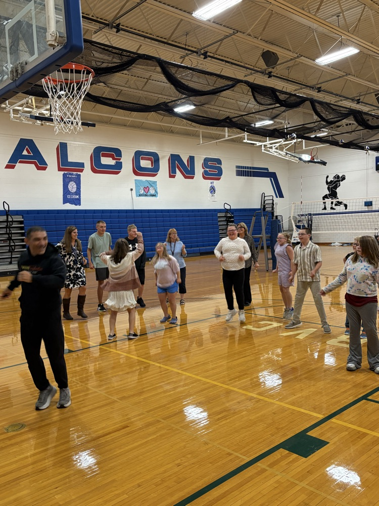 students dancing