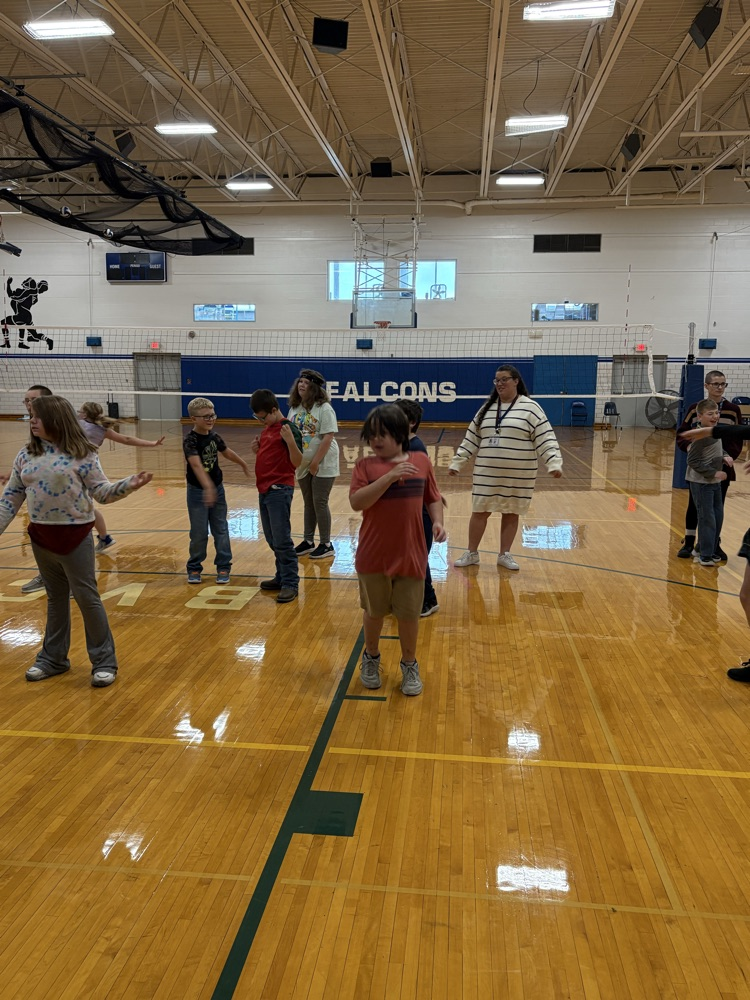 students dancing
