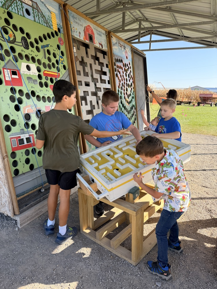 students playing outdoor games