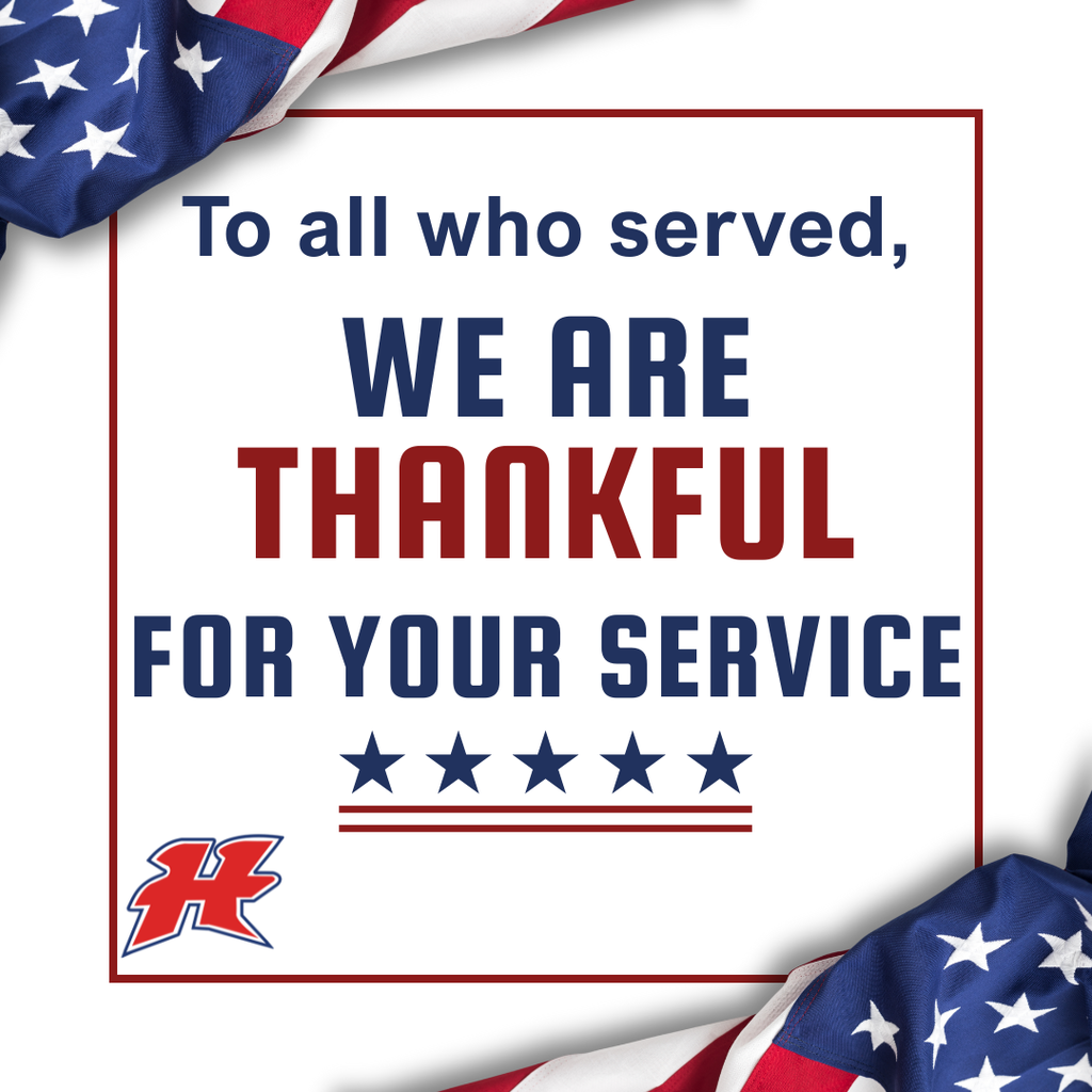 We are thankful for your service. Veteran's Day