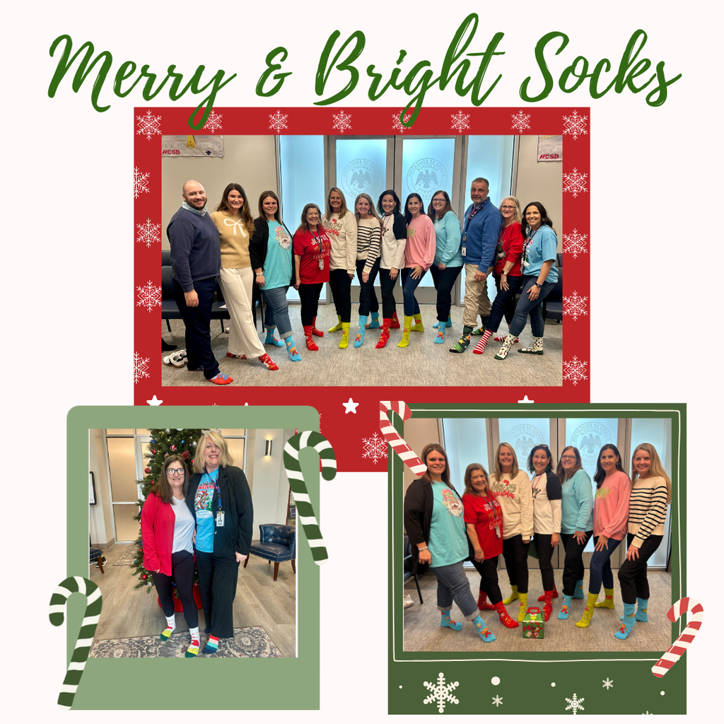 Merry & Bright Socks Christmas dress up day