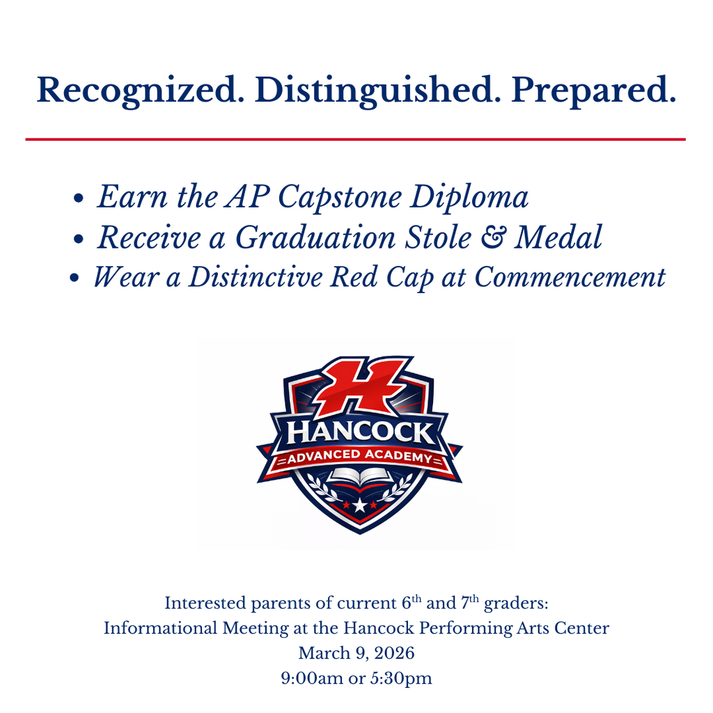 Hancock Advanced Academy Logo