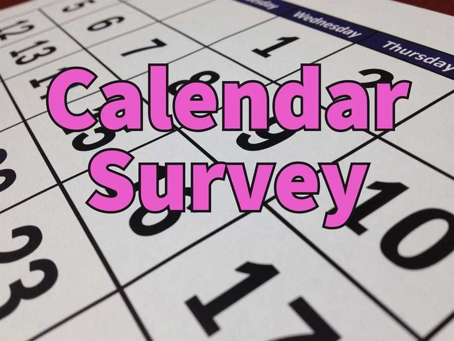 Calendar Survey