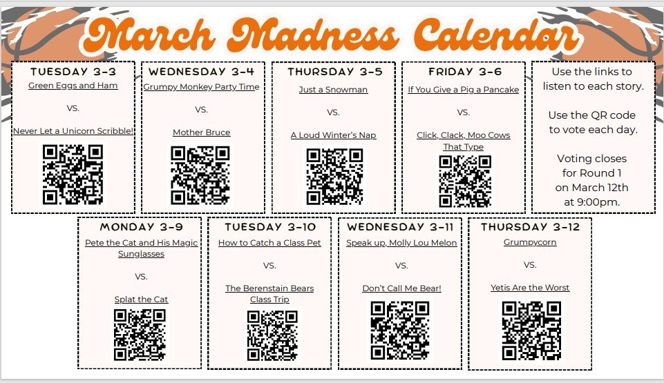 March Madness Calendar