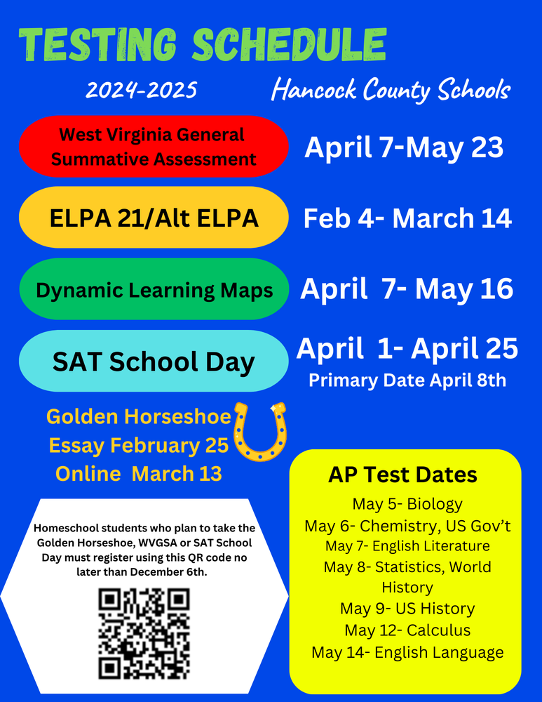 Hancock County Testing Schedule 2025 Hancock County Schools
