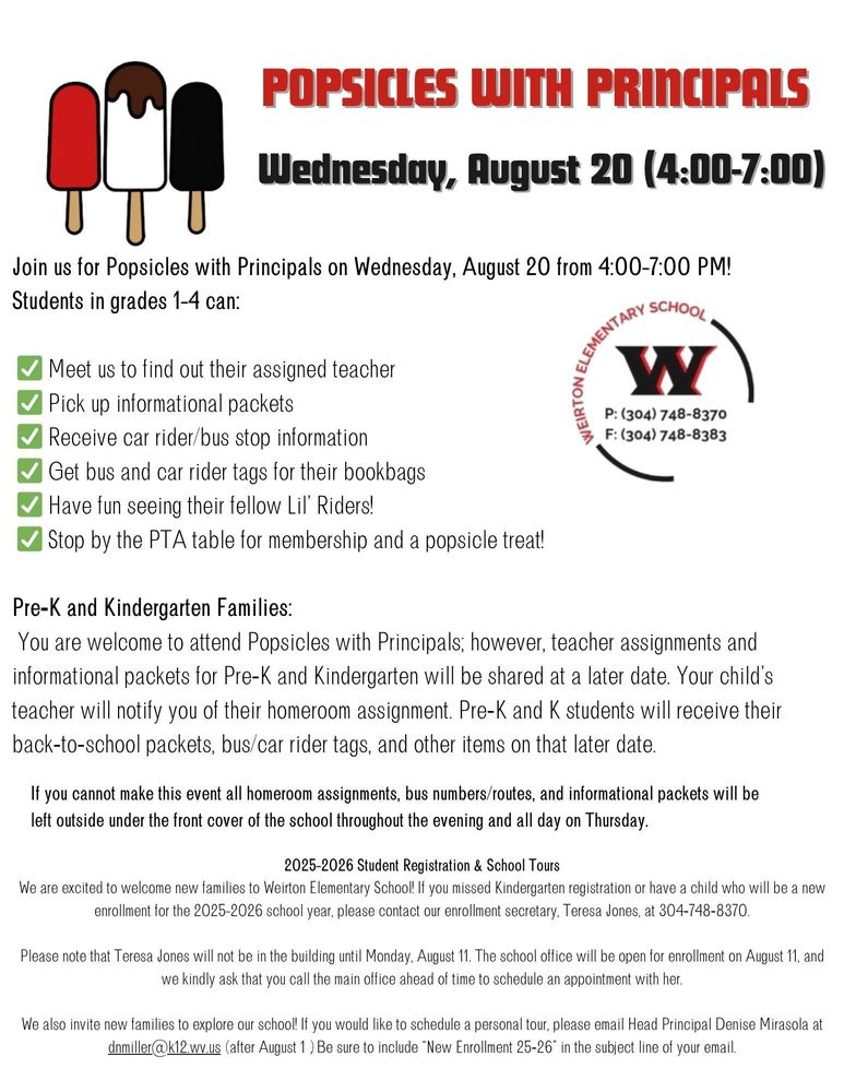 Popsicles with Principals 25-26