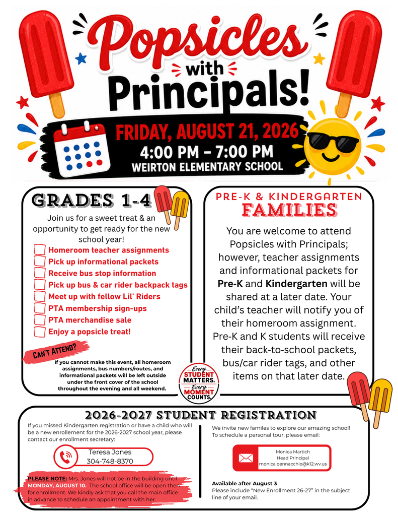 Popsicles with Principals