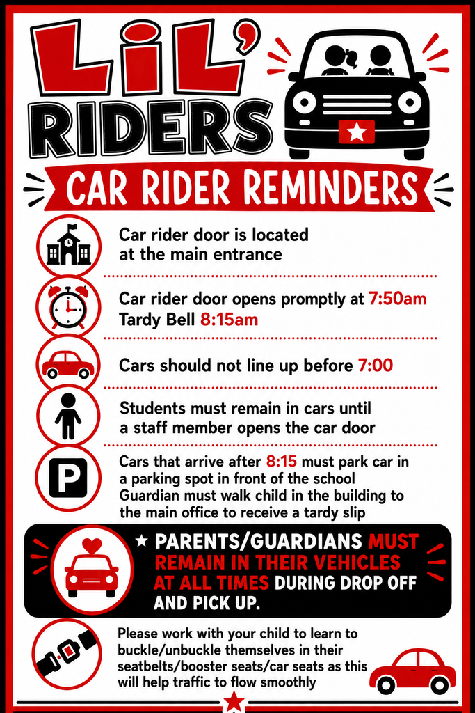 Car Rider Reminders