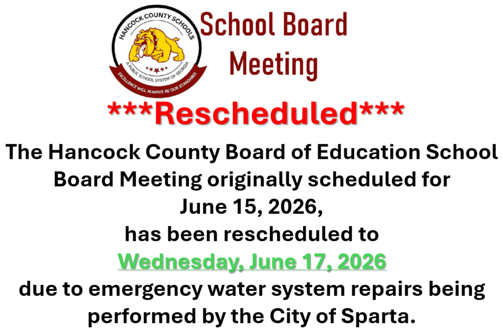 Meeting Rescheduled
