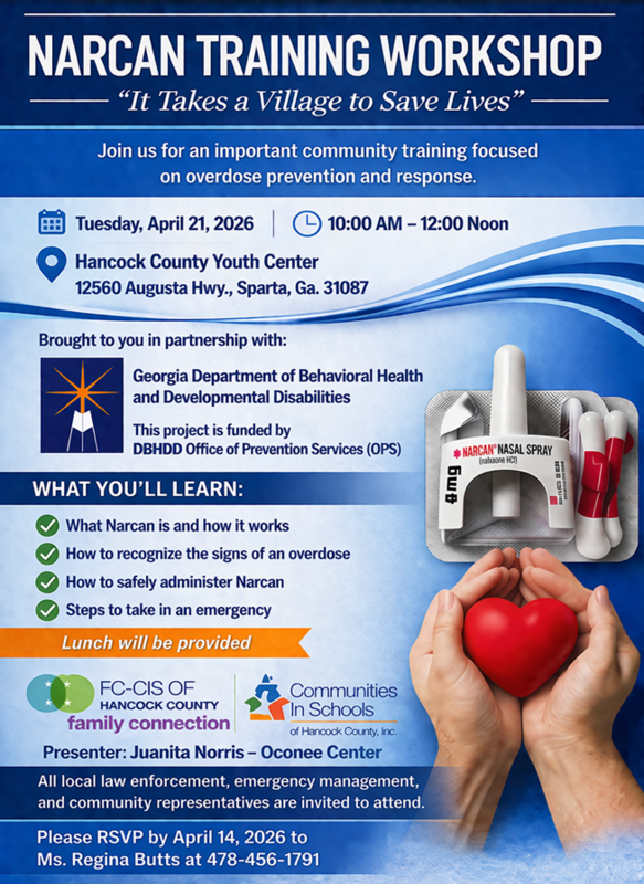 Narcan Training Flyer