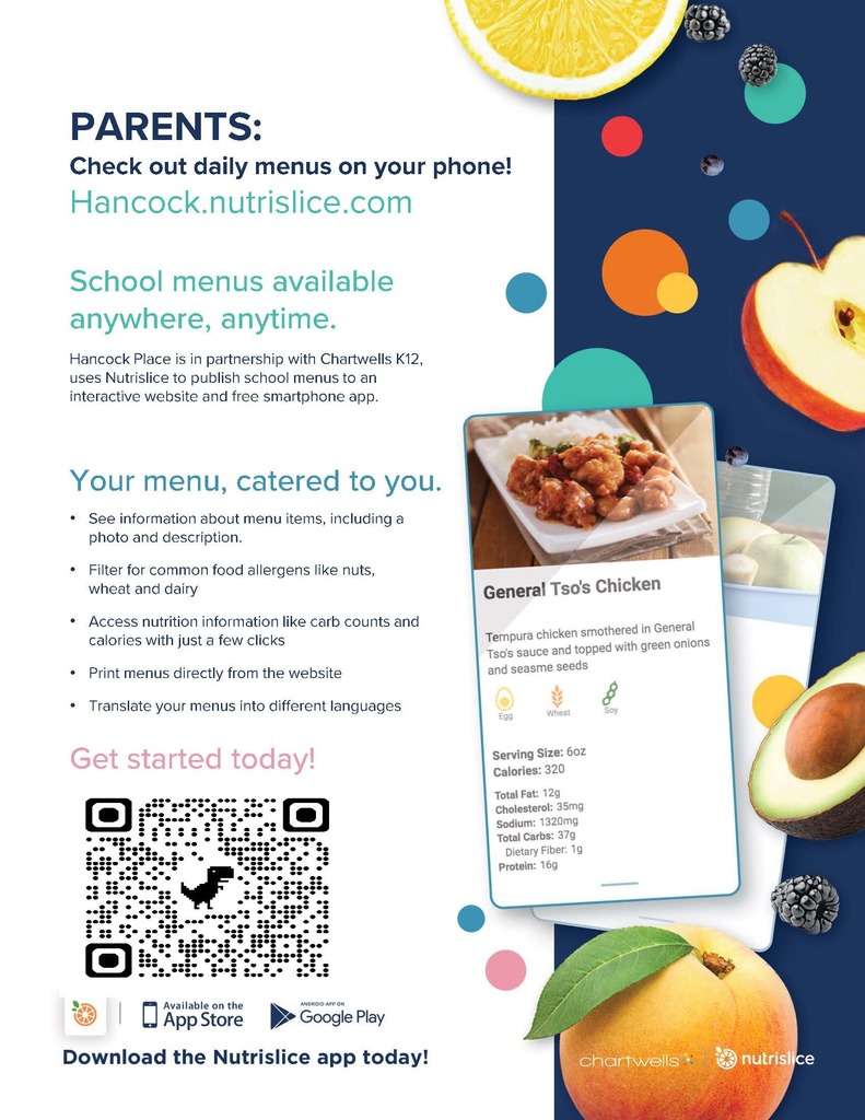 HP Menu Flyer with QR Code