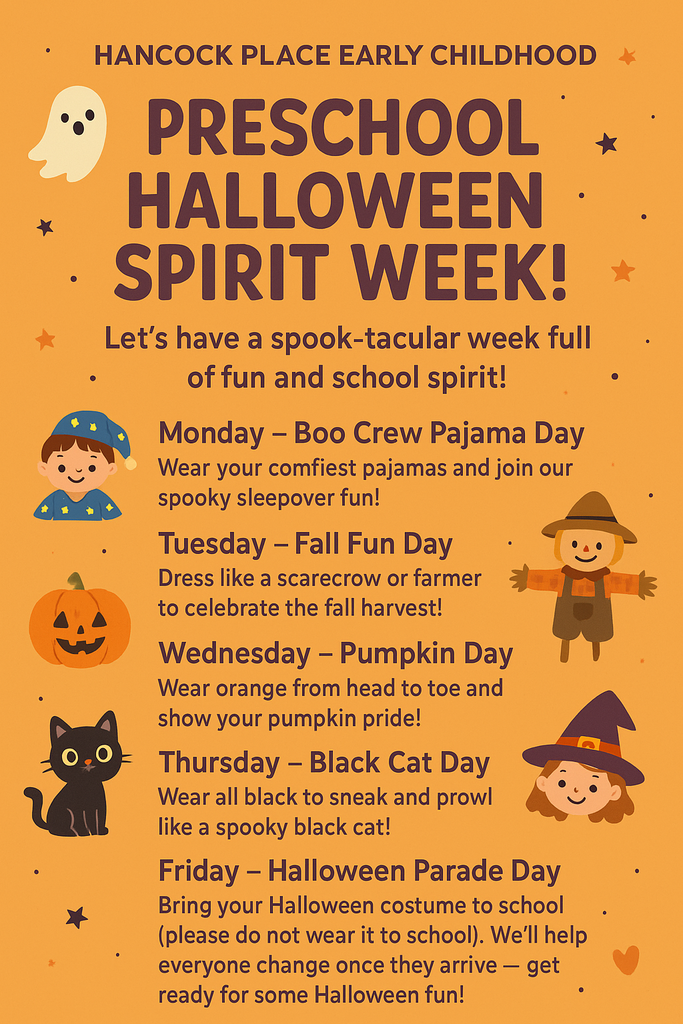 Spirit Week 5 Days Flyer for Full Day Students