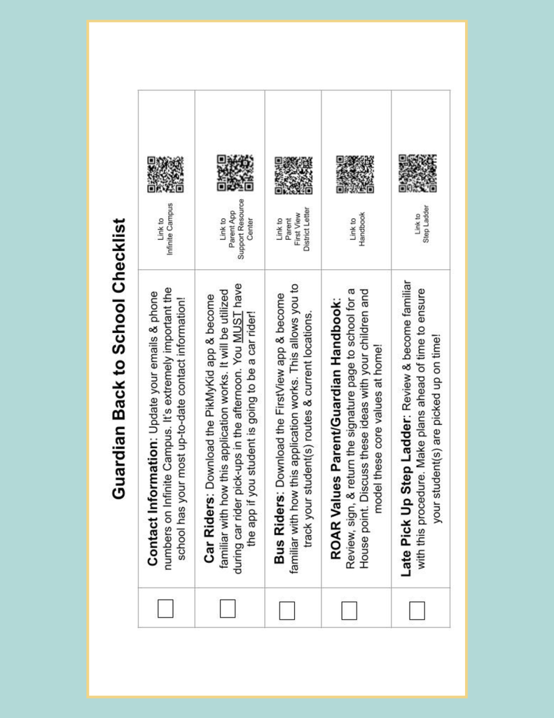 Checklist